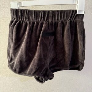 Fear of God Essentials Velour Beach Short 'Iron'